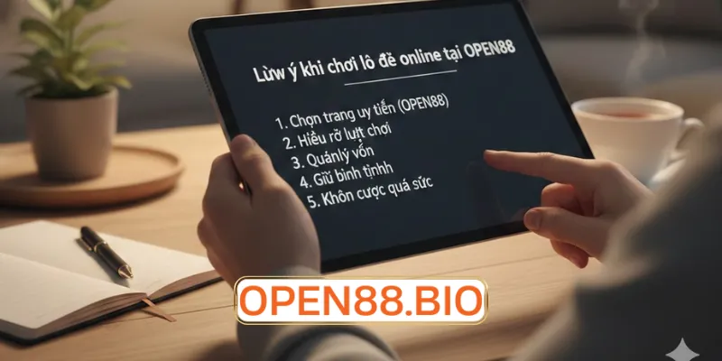 Lưu ý khi chơi lô đề online tại OPEN88