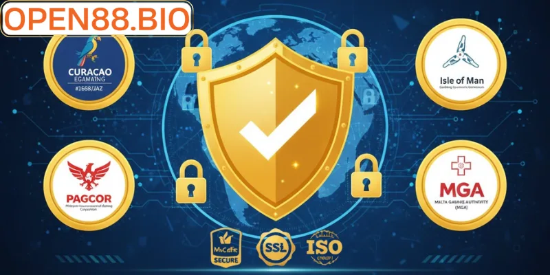 4 giấy phép quốc tế và 3 bảo mật tại nhà cái Open88
