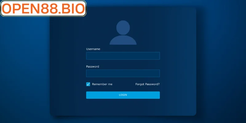 Giao diện đăng ký tài khoản Open88 đơn giản